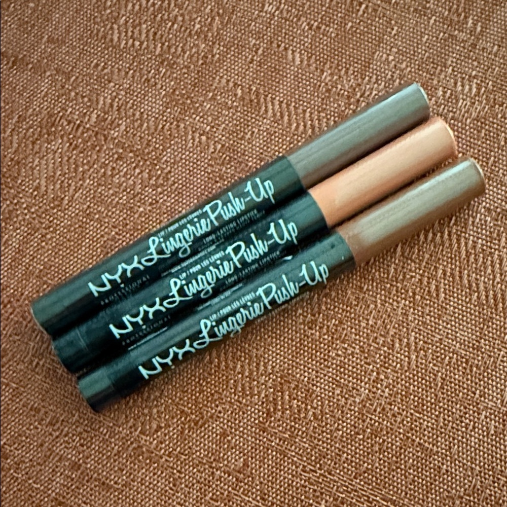 NYX Lipstick Trio - Brown, Nude, Black - Picture 2 of 3